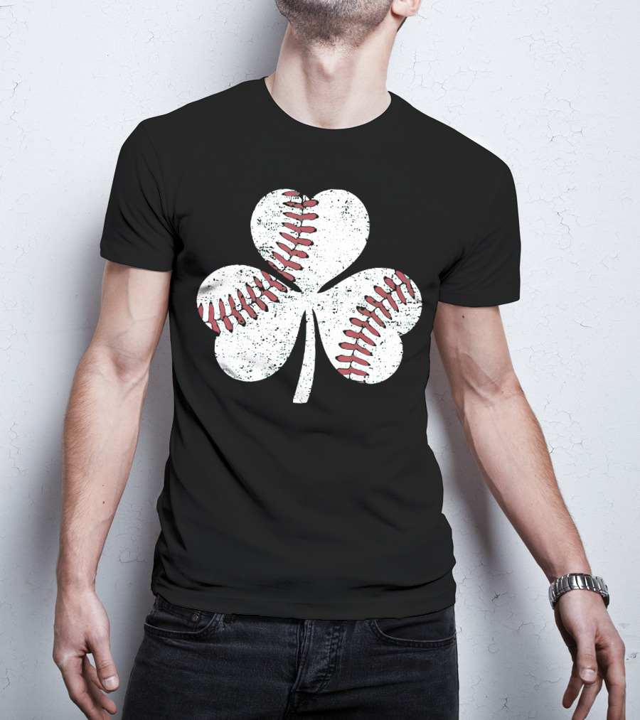 Baseball Shamrock St Patrick's Day Boy T-Shirt