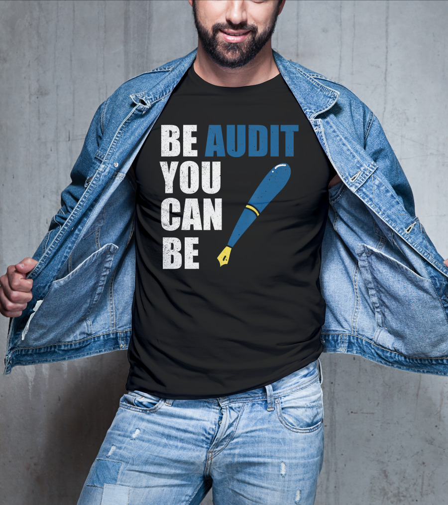 Be Audit You Can Be Funny Accountant Humor Baseball Bat T-Shirt