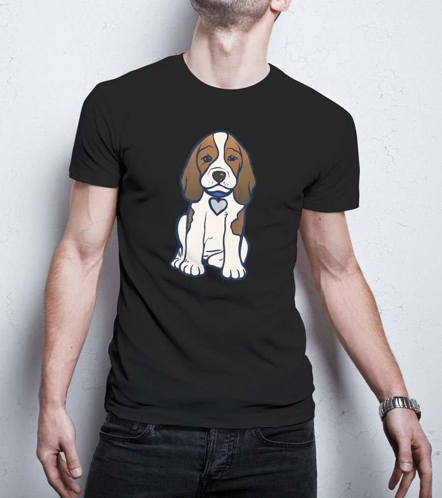 Beagle Puppy With Heart Collar T-Shirt
