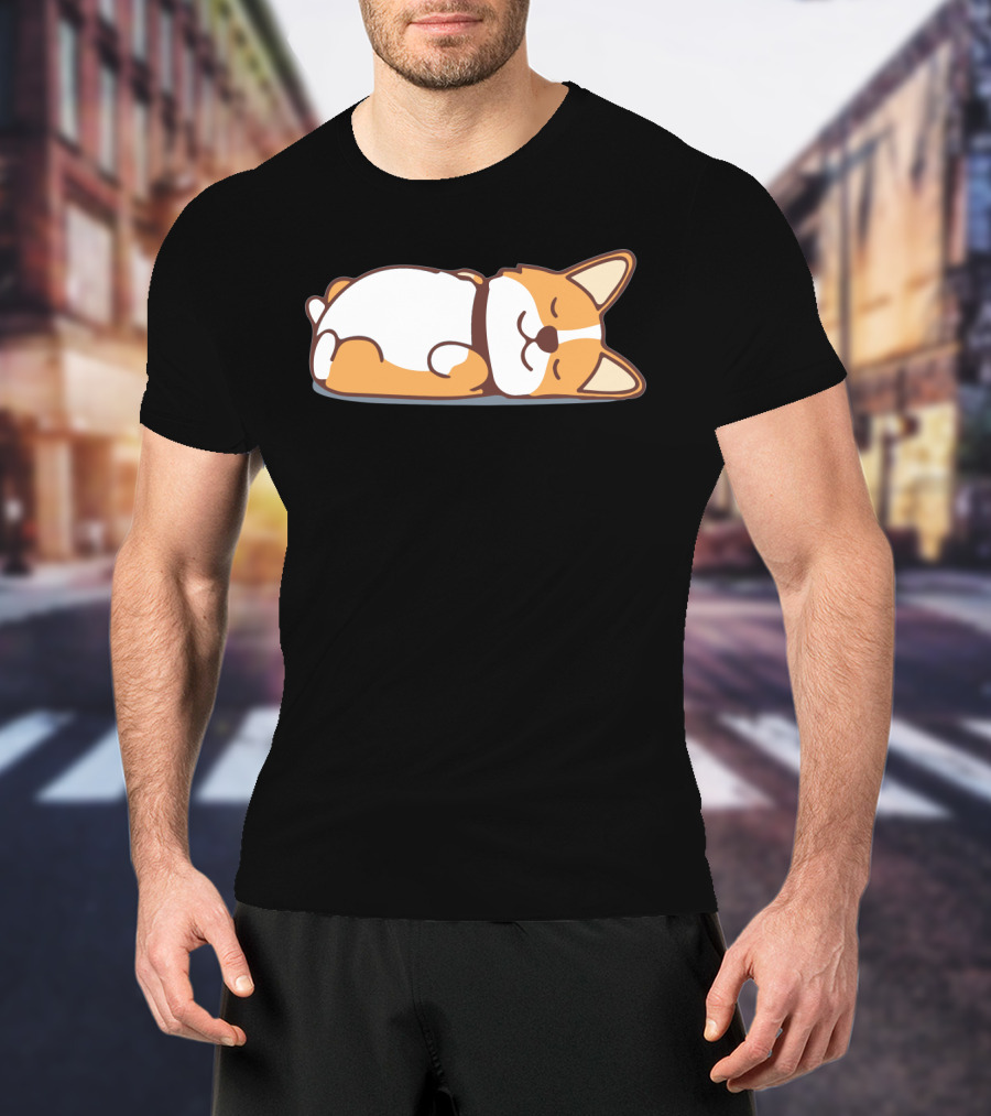 Lazy Corgi Not Today Cute Dog T-Shirt