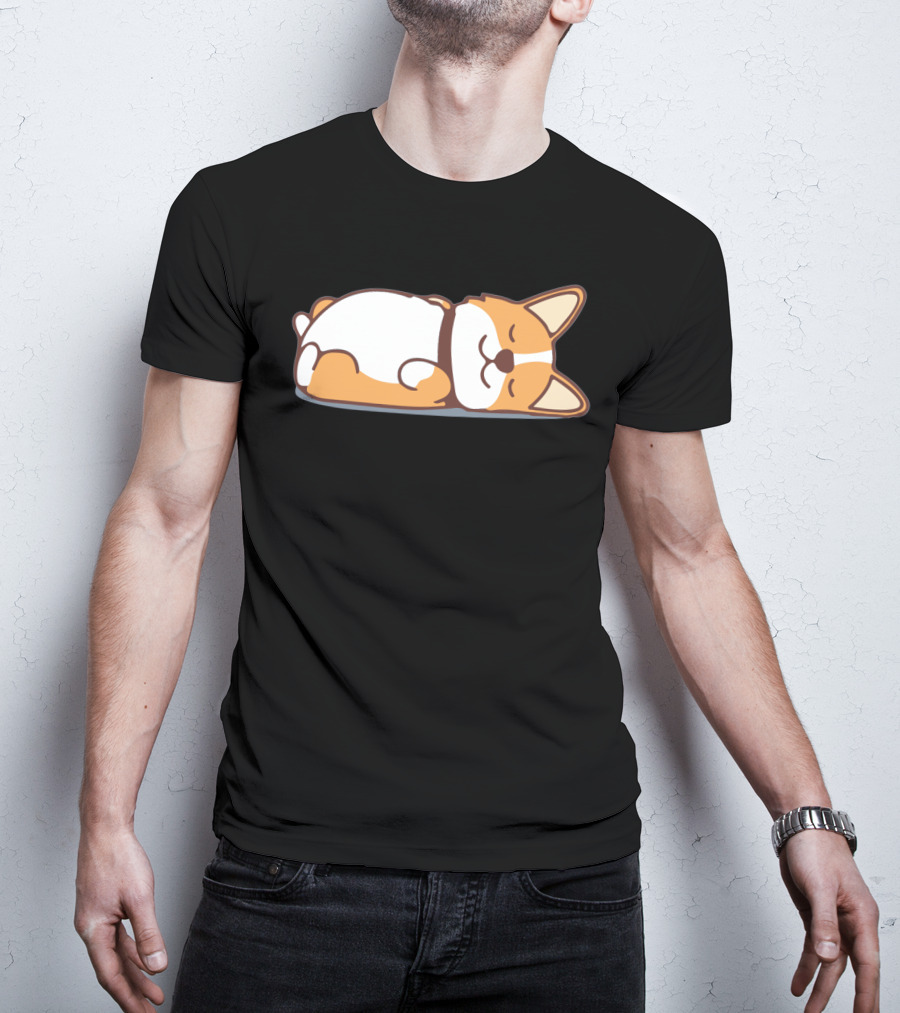 Lazy Corgi Not Today Cute Dog T-Shirt