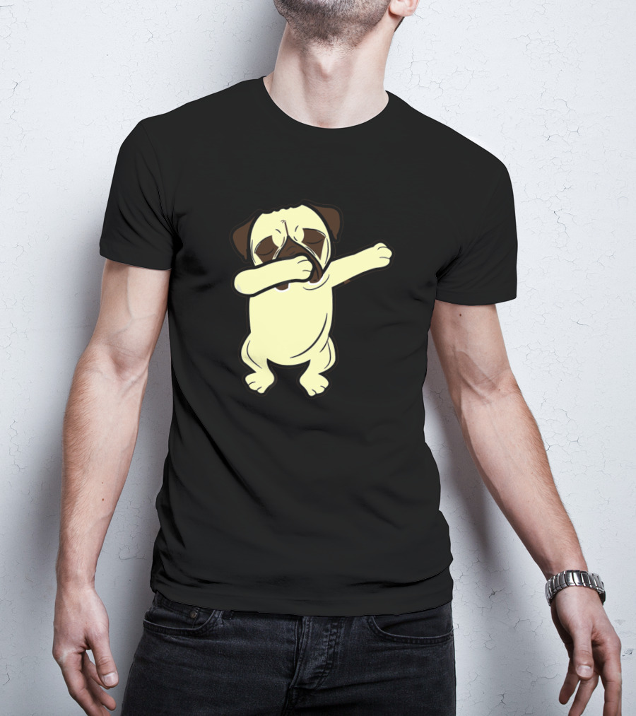 Dabbing Pug Funny Dab Dog Meme T-Shirt