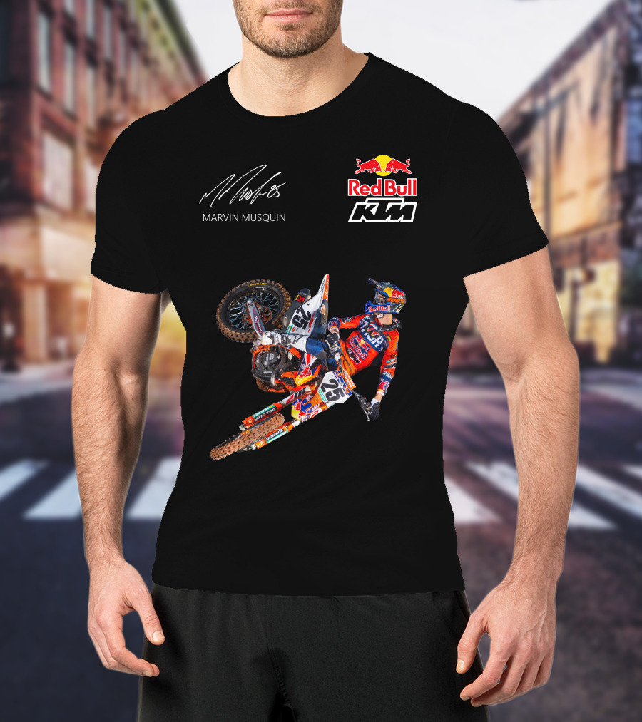 Marvin Musquin Red Bull KTM Racing Action Signature T-Shirt