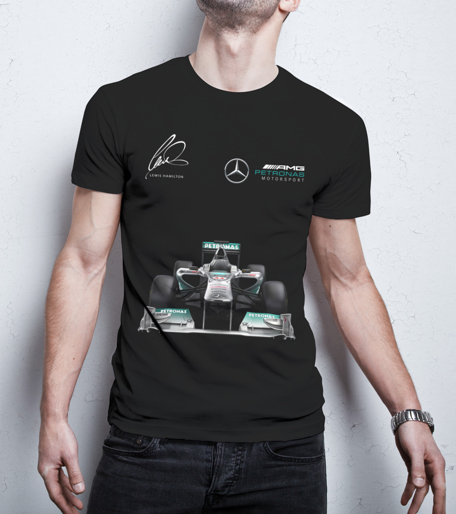 Lewis Hamilton Mercedes AMG Petronas Motorsport Formula One Racing T-Shirt