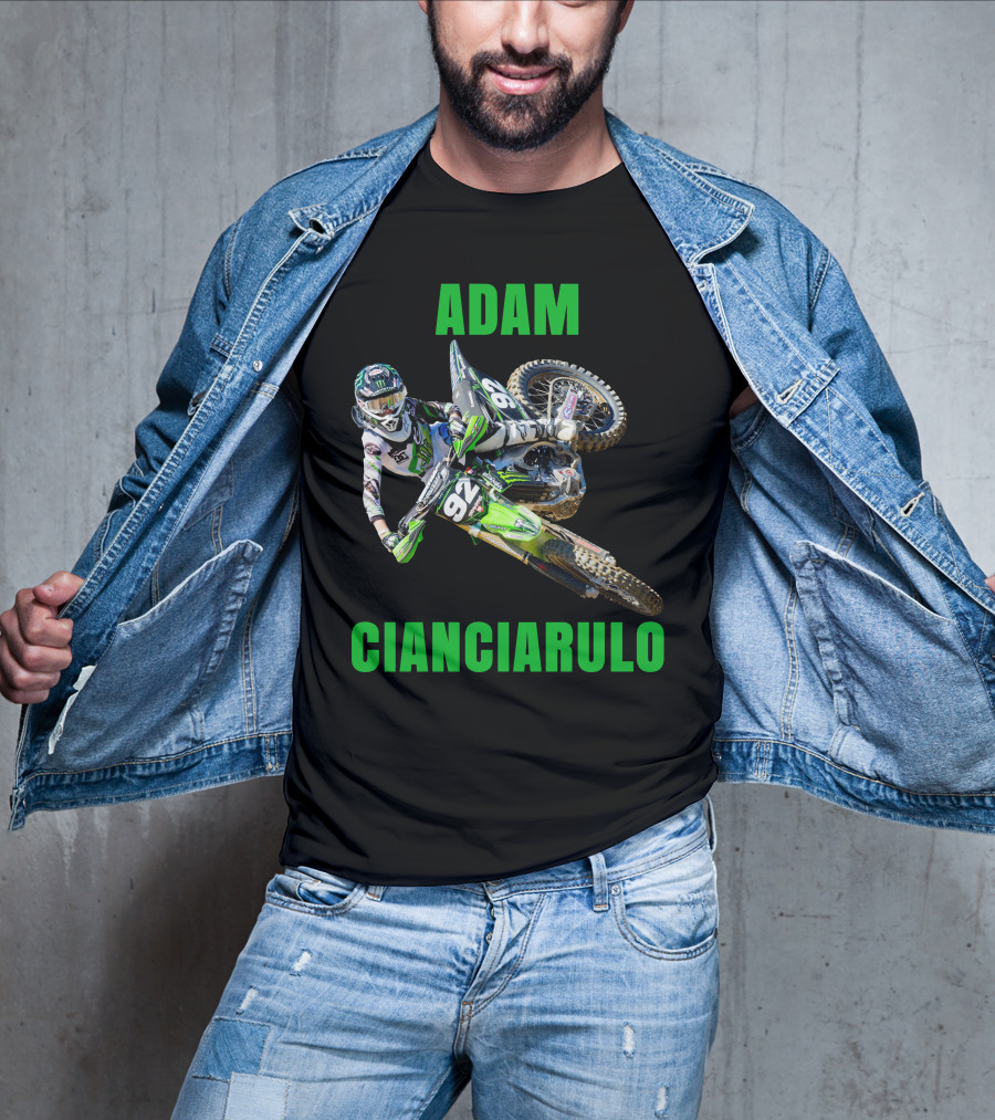 Adam Cianciarulo Motocross Racer 92 Action Image T-Shirt