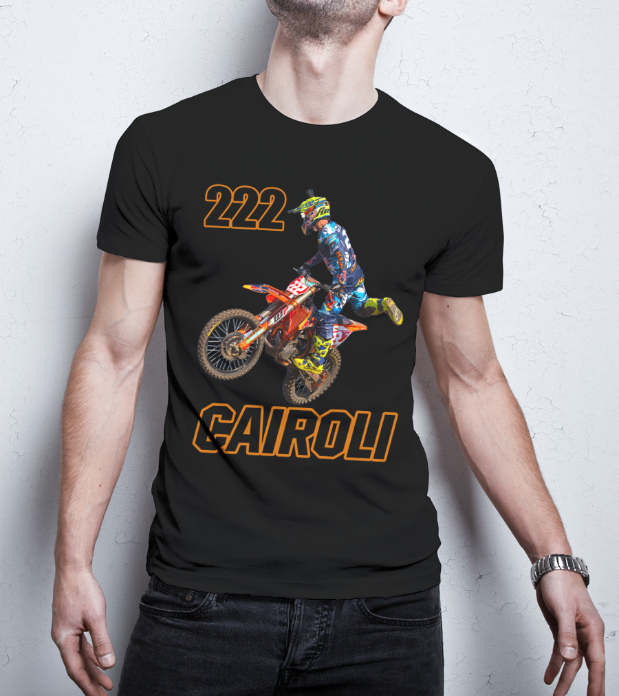 222 Tony Cairoli Motocross Racer T-Shirt