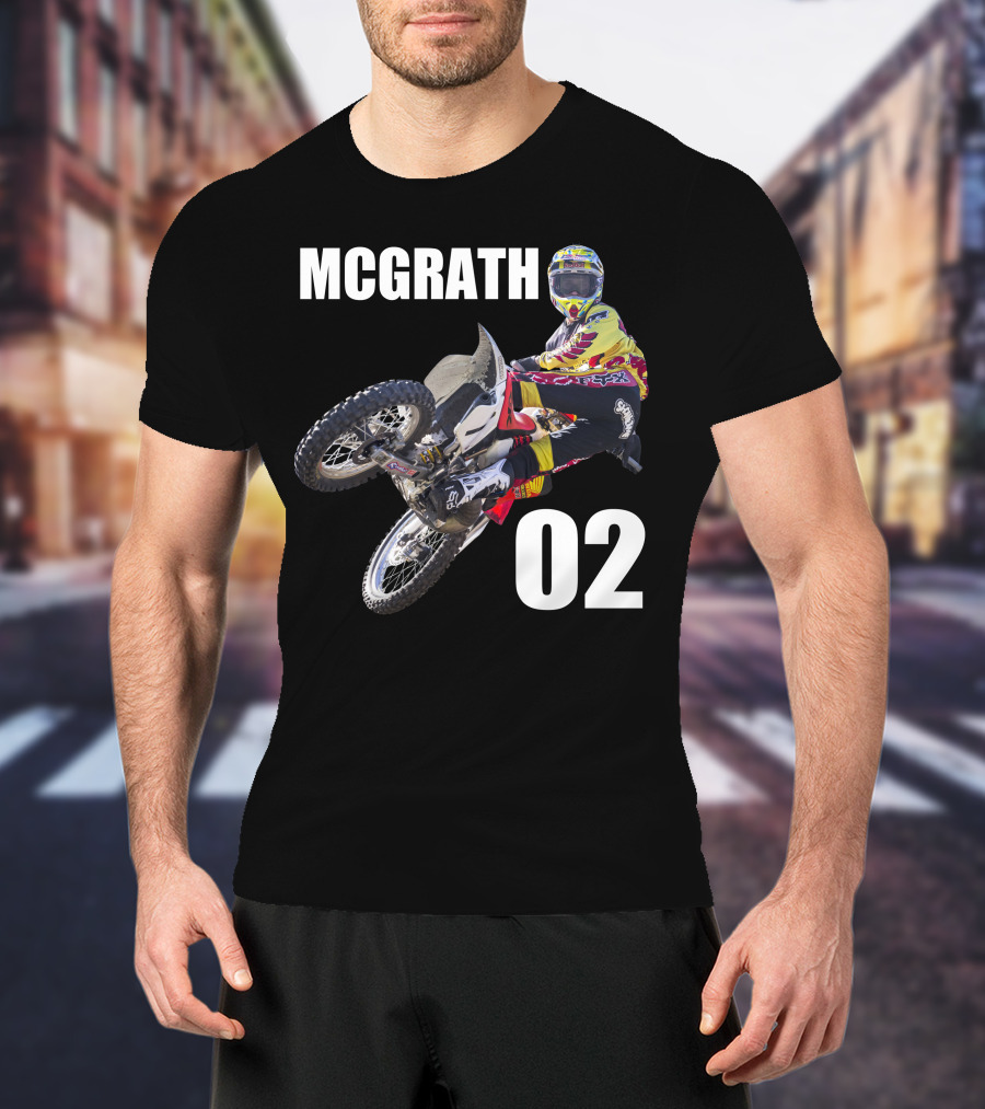 McGrath 02 Motocross Racing Action T-Shirt