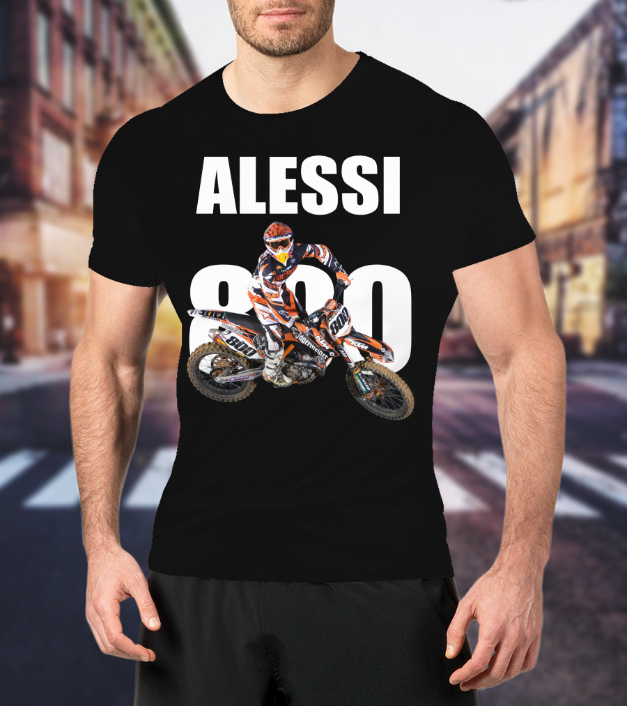 Alessi 800 Motocross Rider Racing Gear T-Shirt
