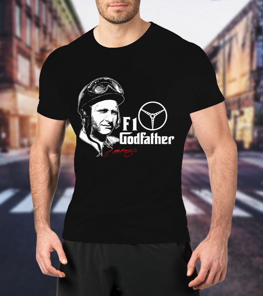 F1 Godfather Steering Helmet Icon Legend T-Shirt