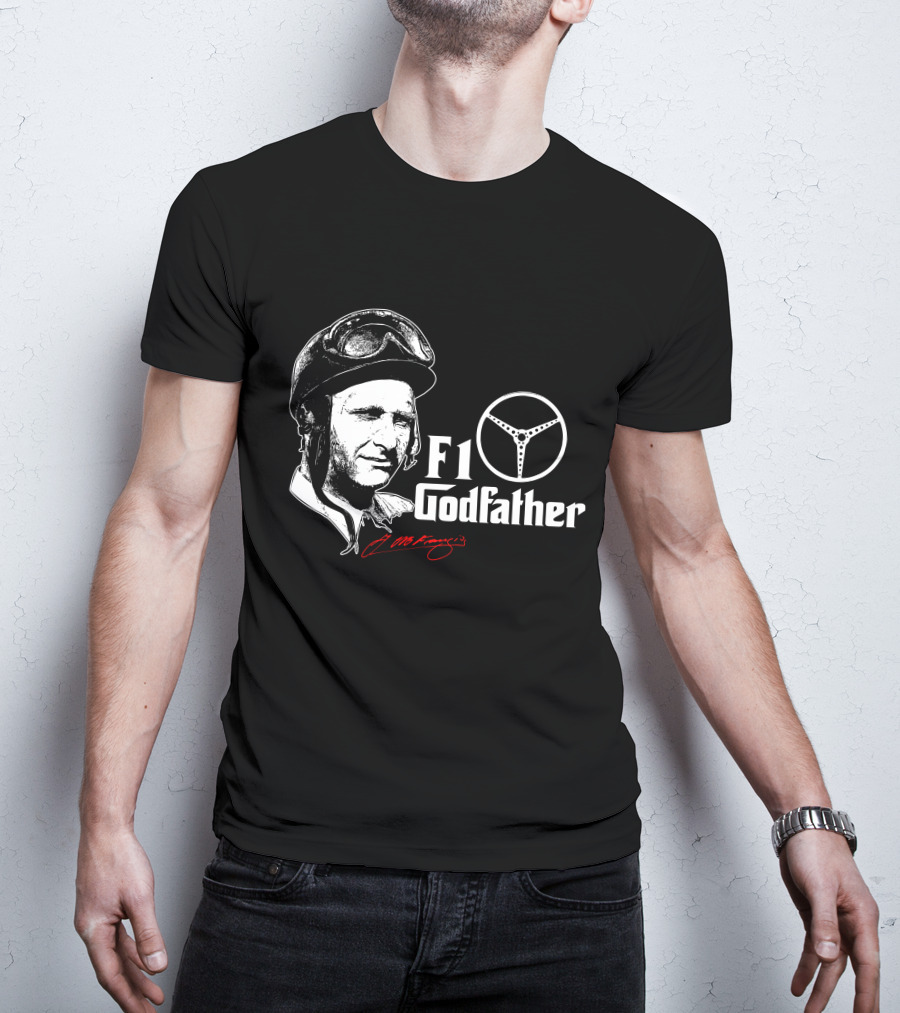 F1 Godfather Steering Helmet Icon Legend T-Shirt