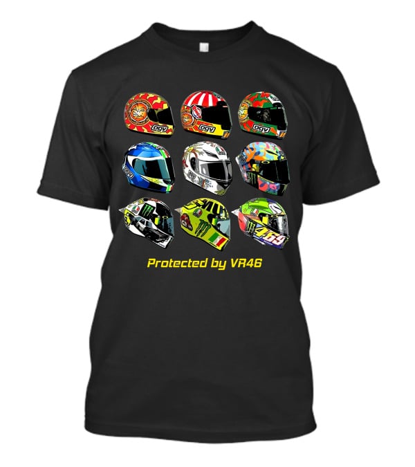 Protected By VR46 AGV Helmets Collection T-Shirt