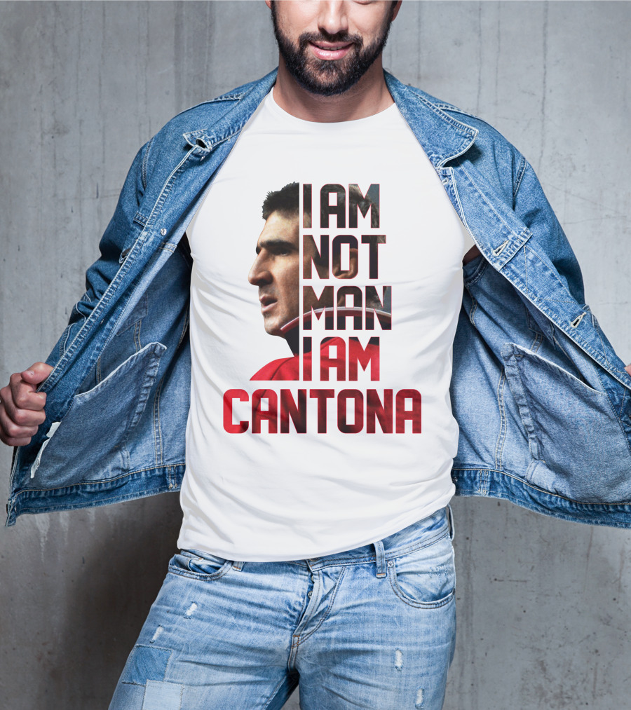 I AM NOT MAN I AM CANTONA Football Legend Iconic Image T-Shirt