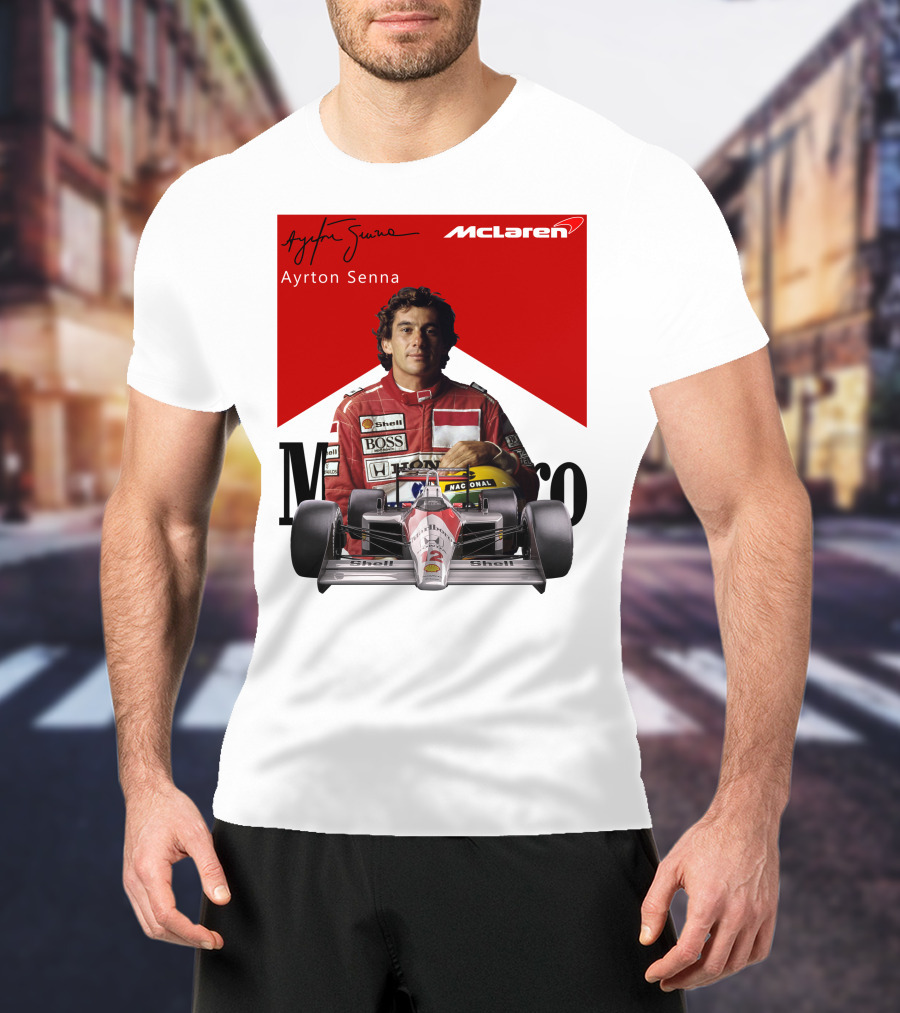 Ayrton Senna McLaren Racing Legend T-Shirt