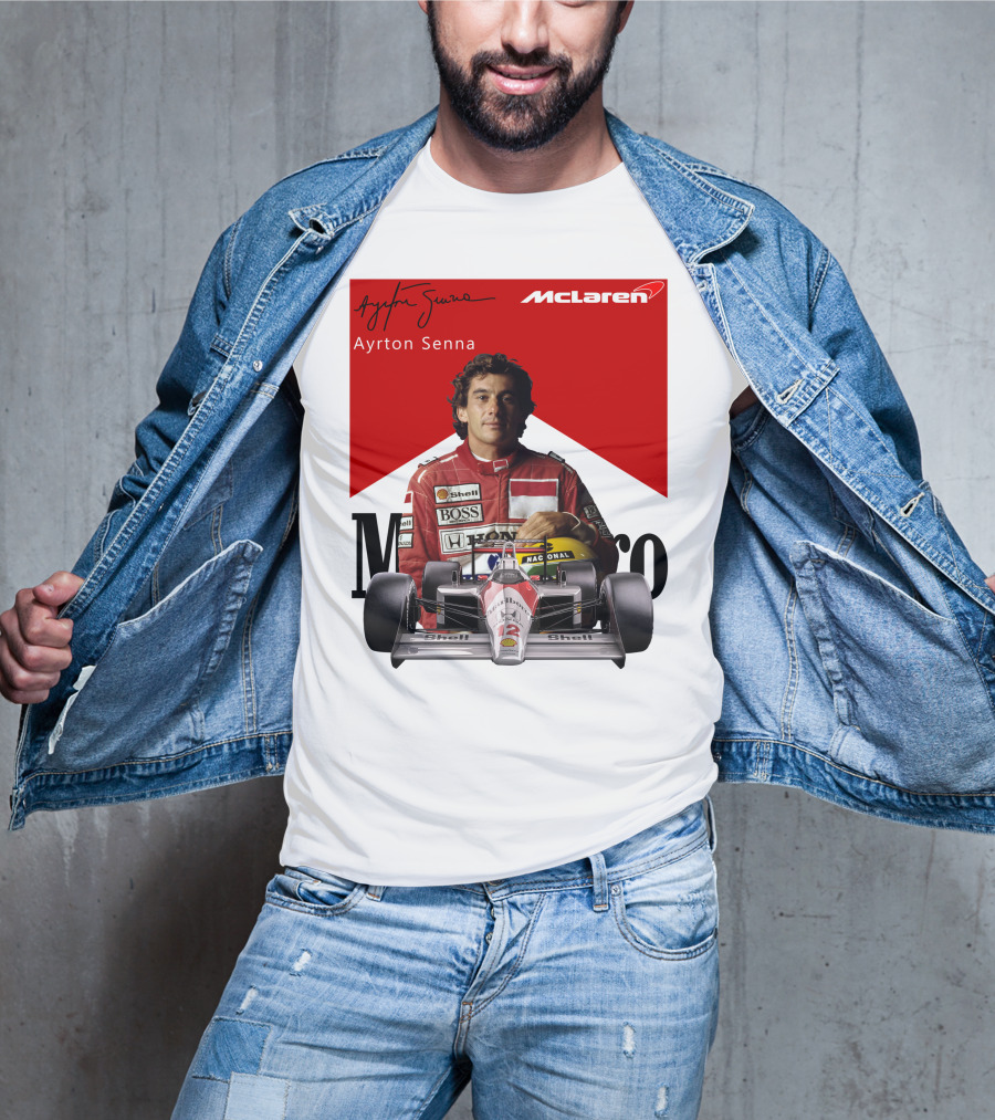 Ayrton Senna McLaren Racing Legend T-Shirt