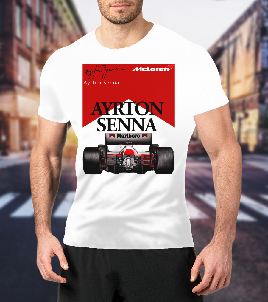 Ayrton Senna McLaren Marlboro Racing Team T-Shirt