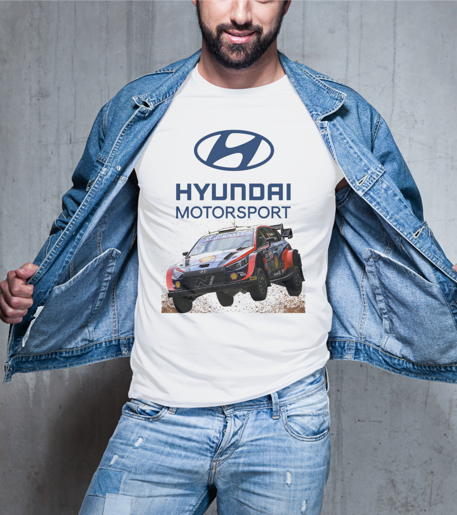 Hyundai Motorsport Neuville Rally Car Team T-Shirt