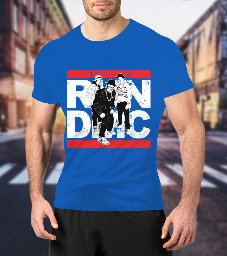Run DMC 53 Hip Hop Legends Graphic Red Stripes T-Shirt