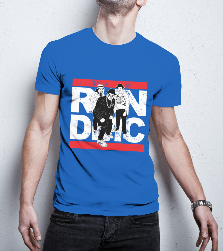 Run DMC 53 Hip Hop Legends Graphic Red Stripes T-Shirt