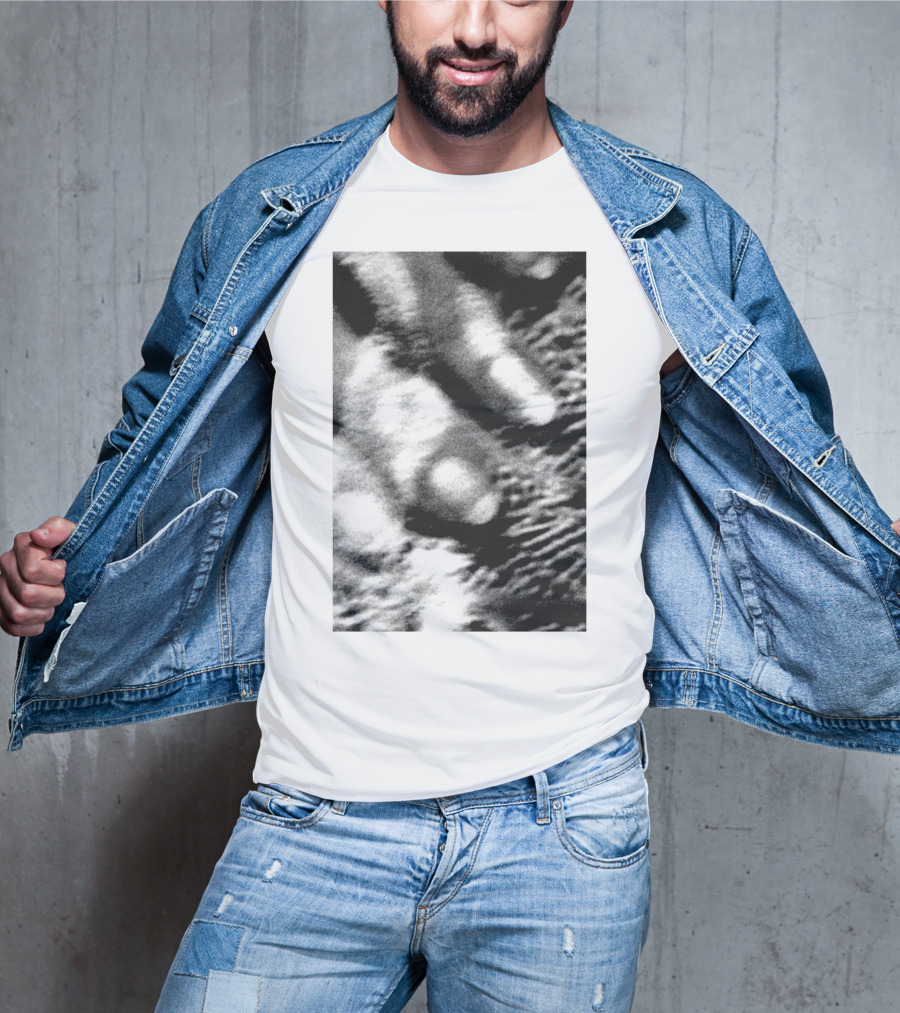 Cocteau Twins 18 Monochrome Abstract Texture T-Shirt