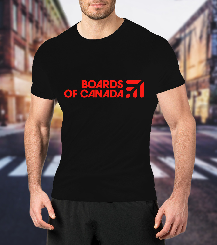 Boards Of Canada Red Logo With Graphic Element T-Shirt