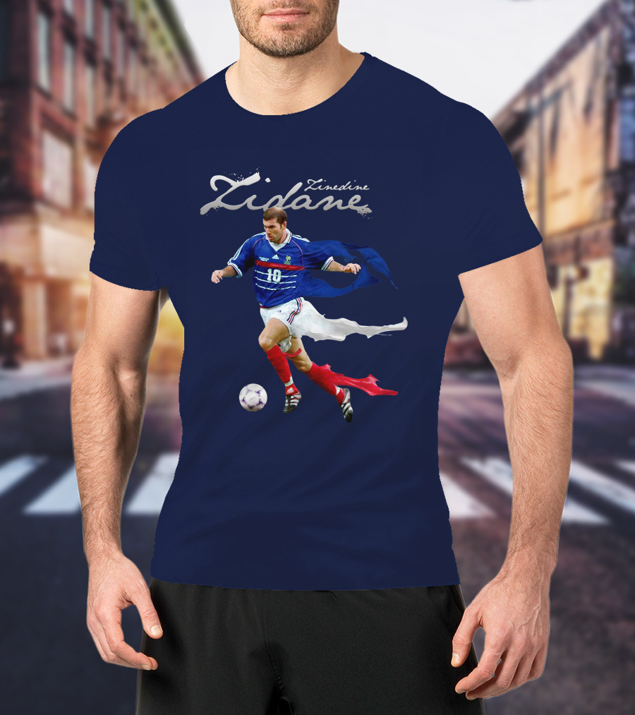 Zinedine Zidane Iconic Number 10 Football Legend T-Shirt