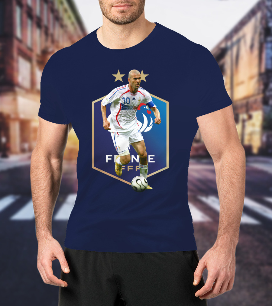 Zidane France FFF Soccer Icon Stars T-Shirt