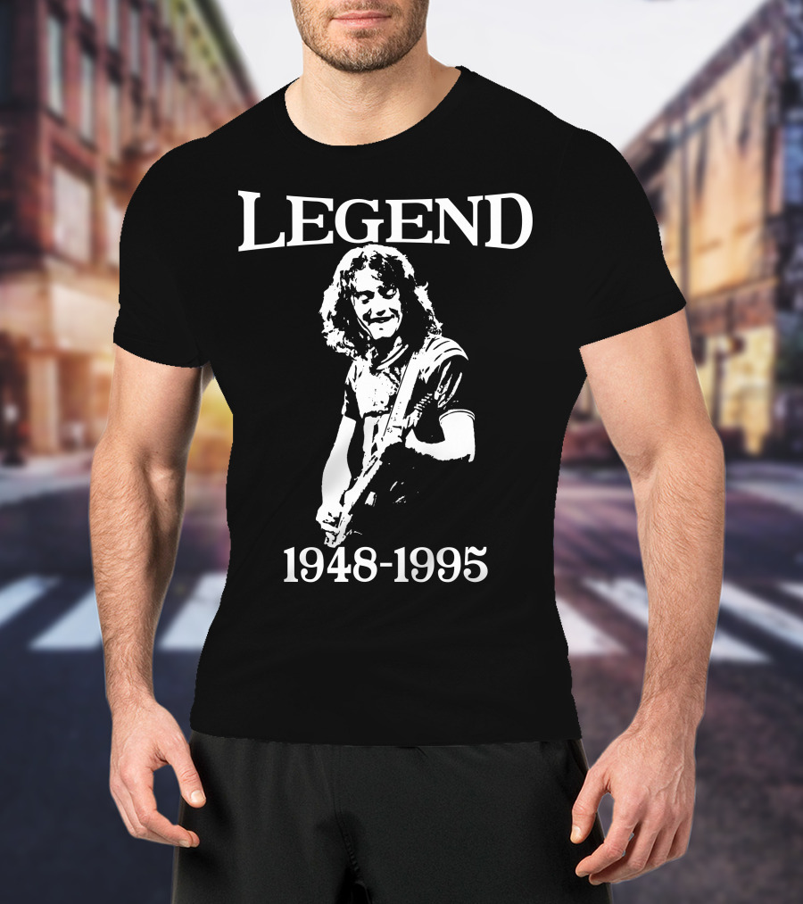 Rory Gallagher True Legend Guitar Classic Retro T-Shirt