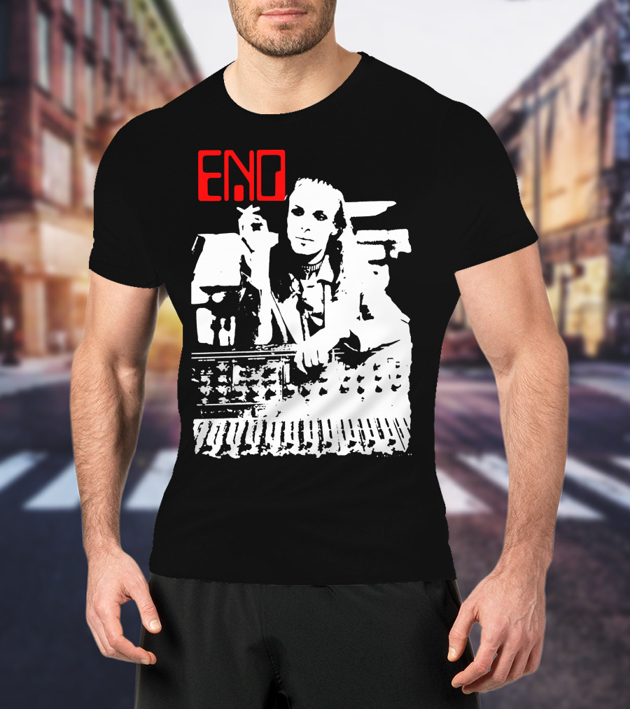 ENO Red Text Minimalist T-Shirt