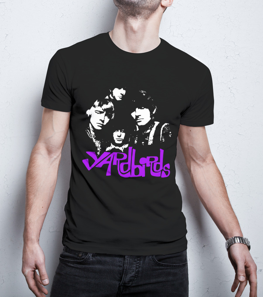Yardbirds Psychedelic Text T-Shirt