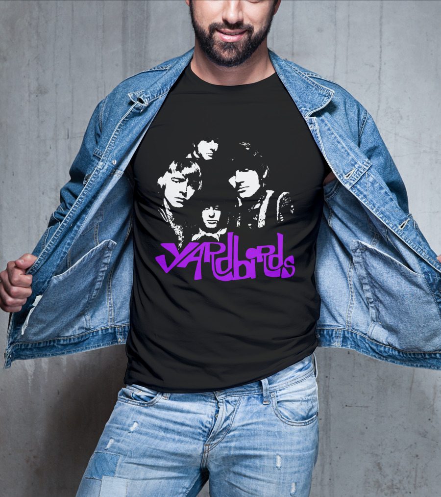 Yardbirds Psychedelic Text T-Shirt