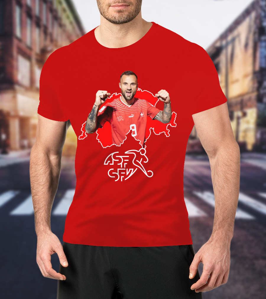 Haris Seferovic Switzerland Football Jersey Number 9 T-Shirt