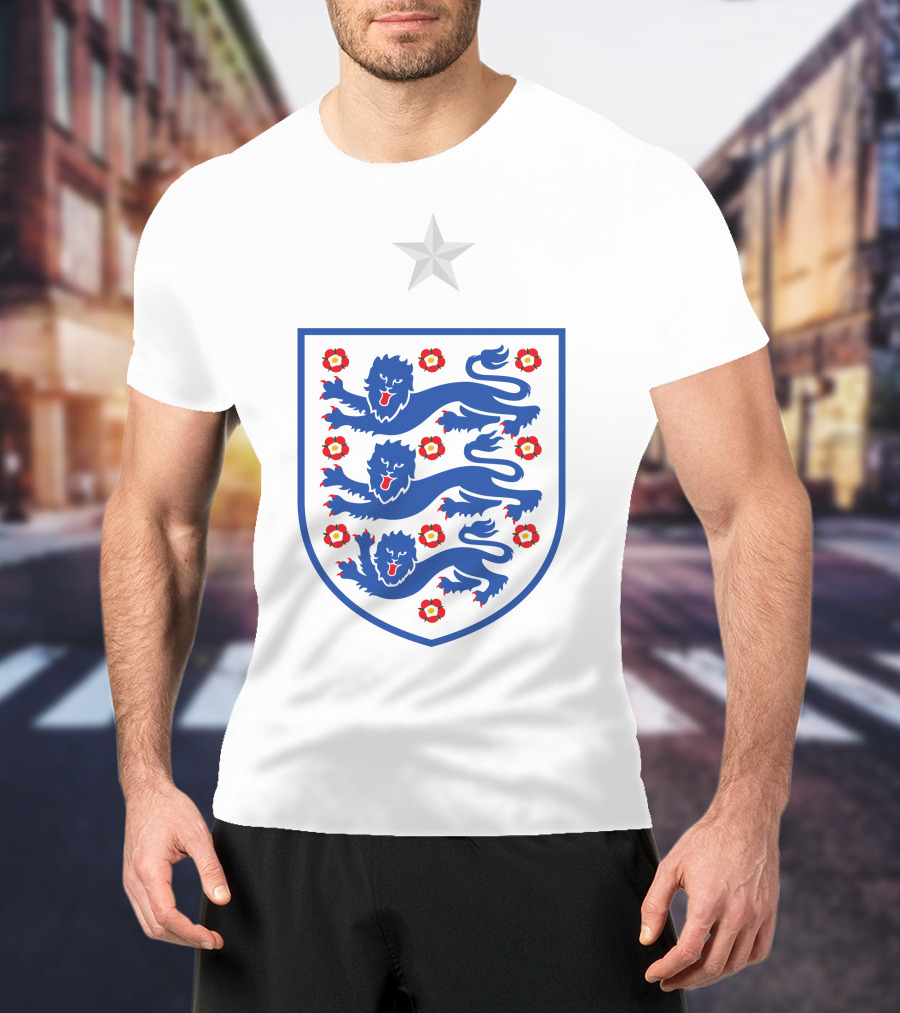 Marcus Rashford England Three Lions Crest T-Shirt