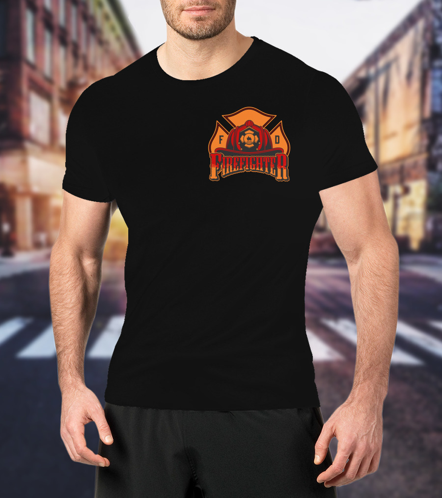 Firefighter F D Emblem I Put The Fire Out T-Shirt