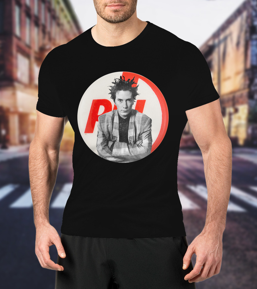 Public Image Ltd PiL John Lydon Button Style Plaid Jacket T-Shirt