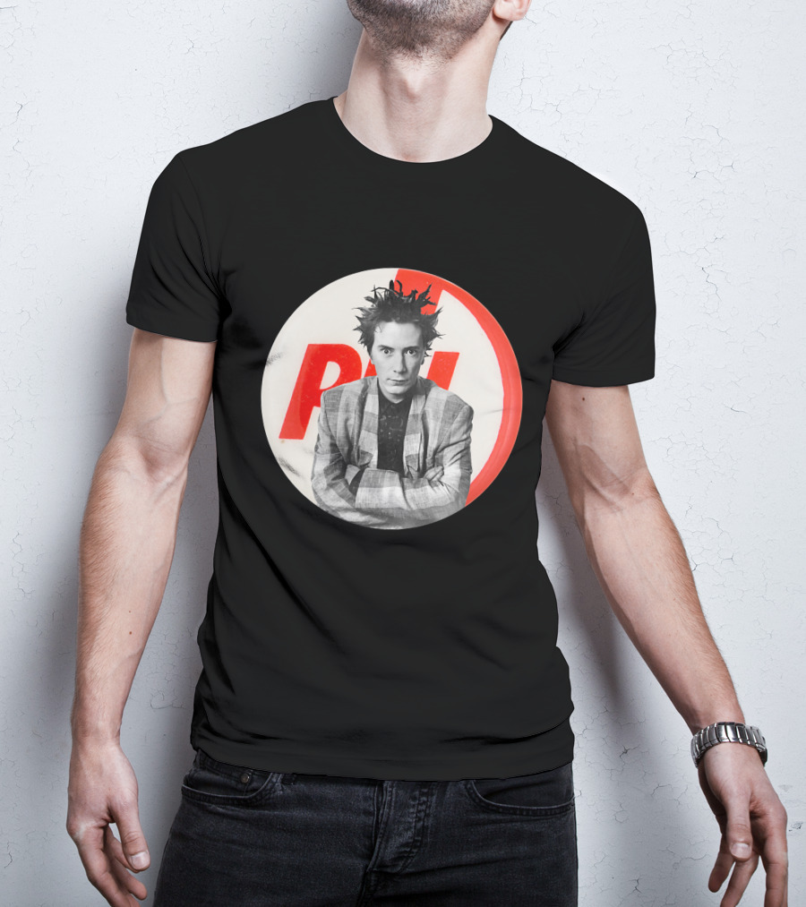 Public Image Ltd PiL John Lydon Button Style Plaid Jacket T-Shirt