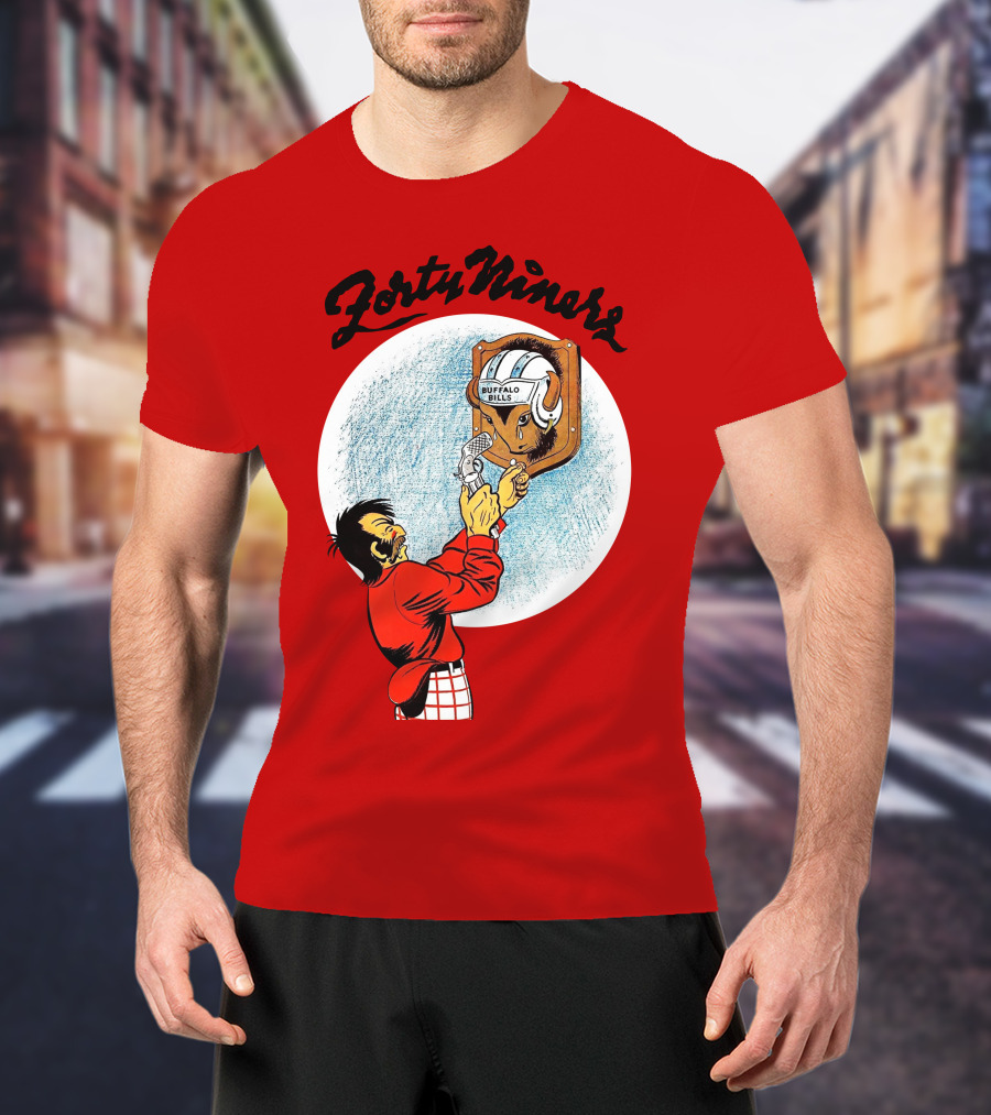 Forty Niner Buffalo Bills Helmet Quirky T-Shirt