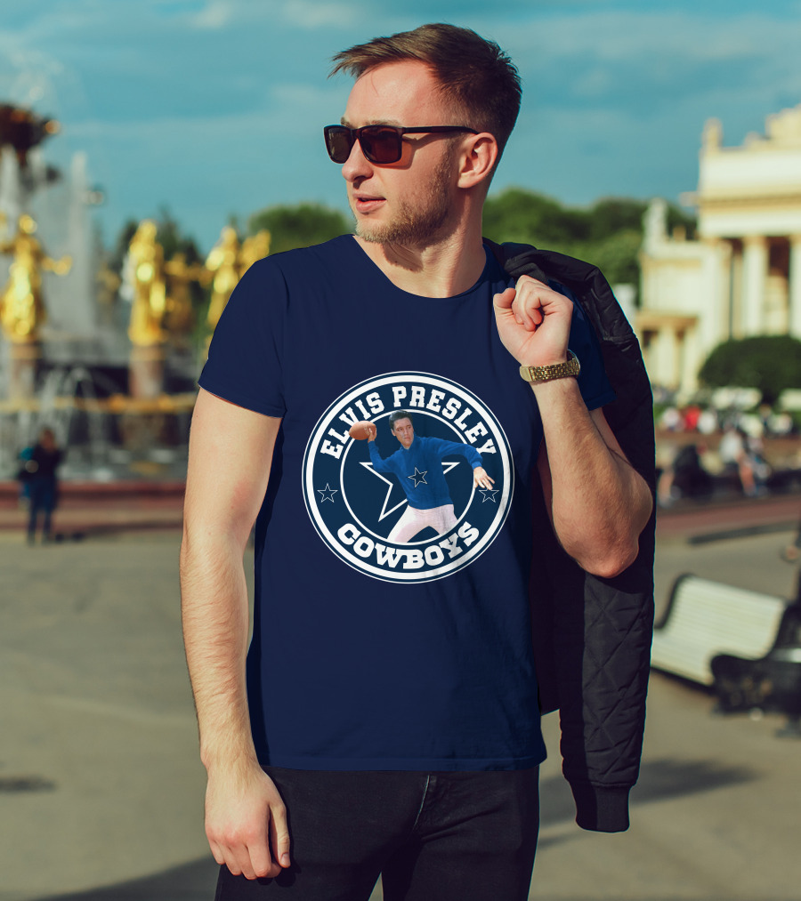Elvis Presley Cowboys Football Star T-Shirt