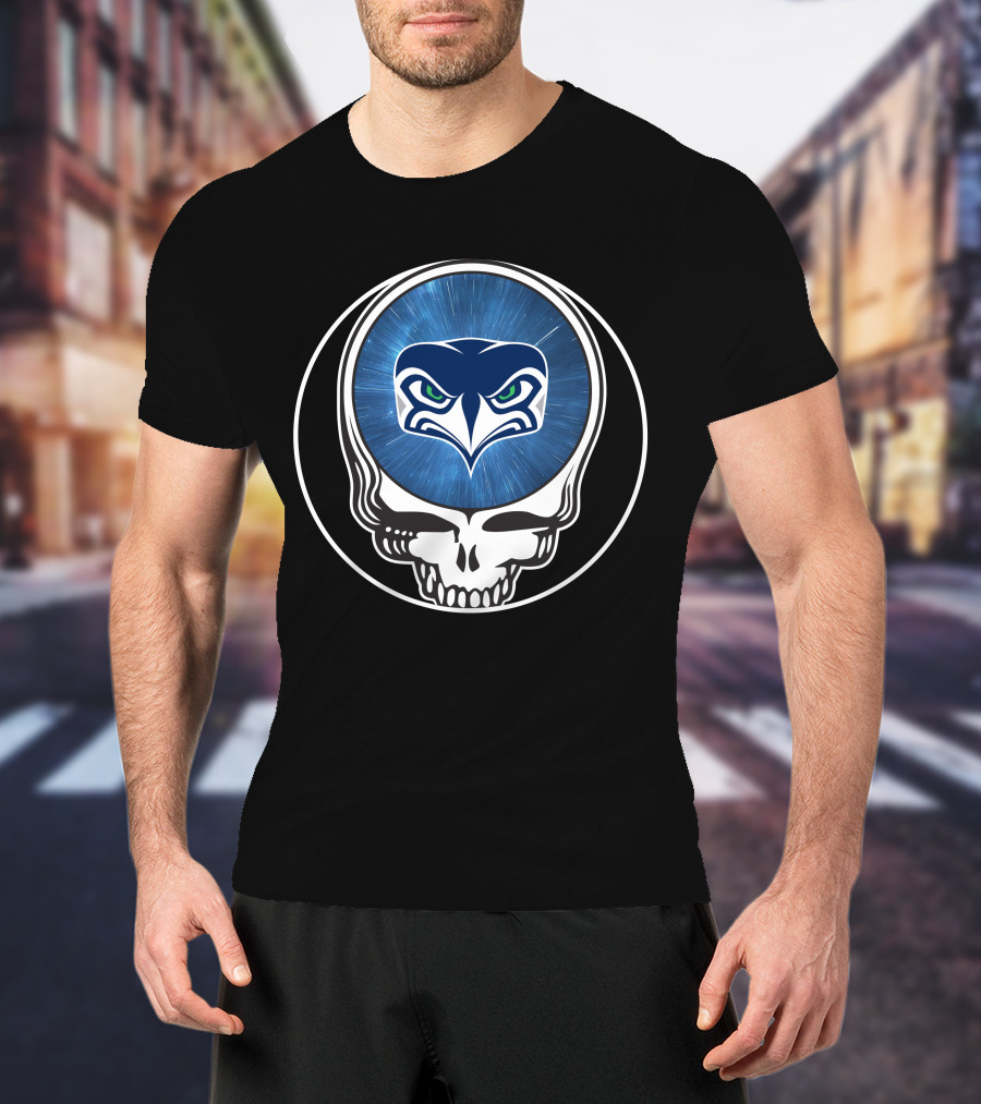 Seattle Seahawks Skull T-Shirt
