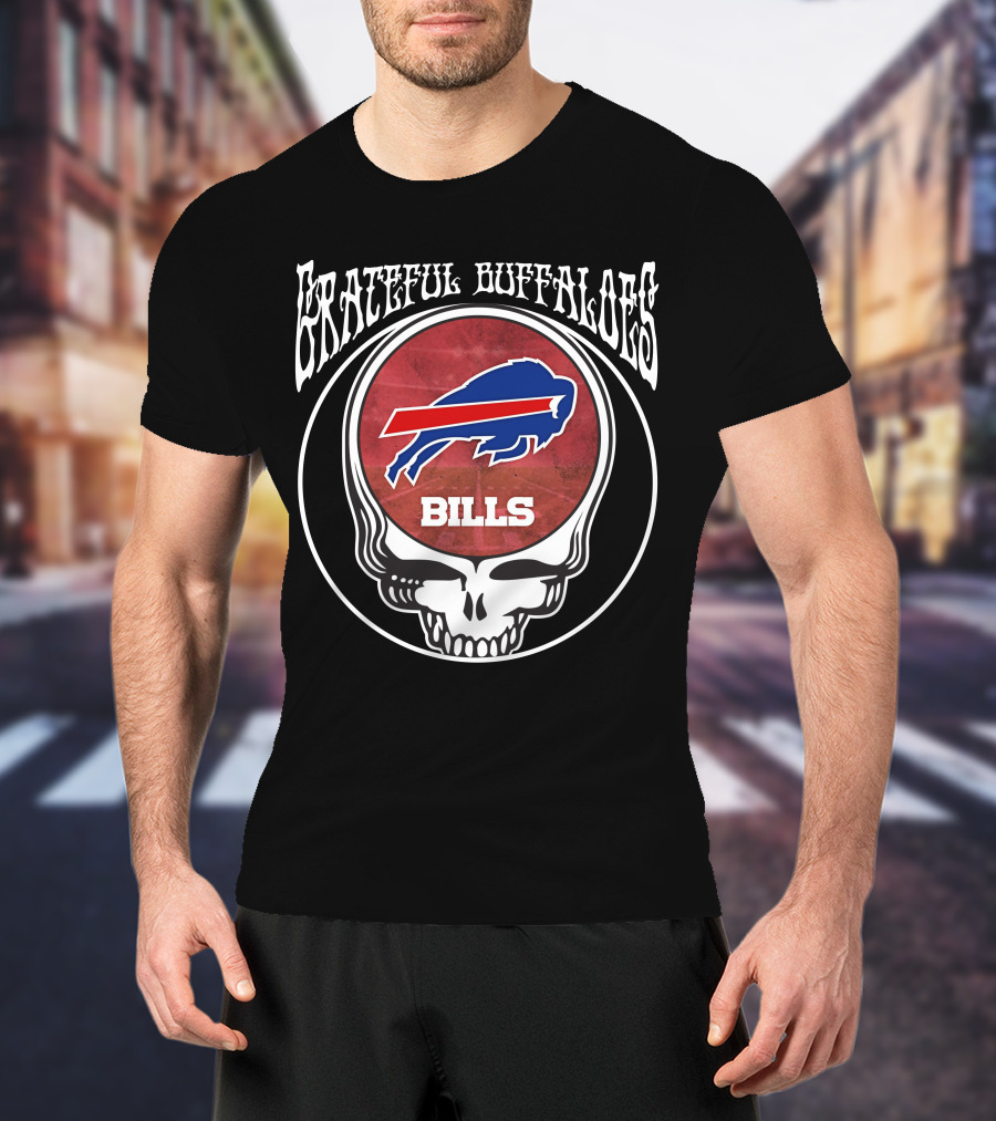 Grateful Buffaloes Bills Skull T-Shirt