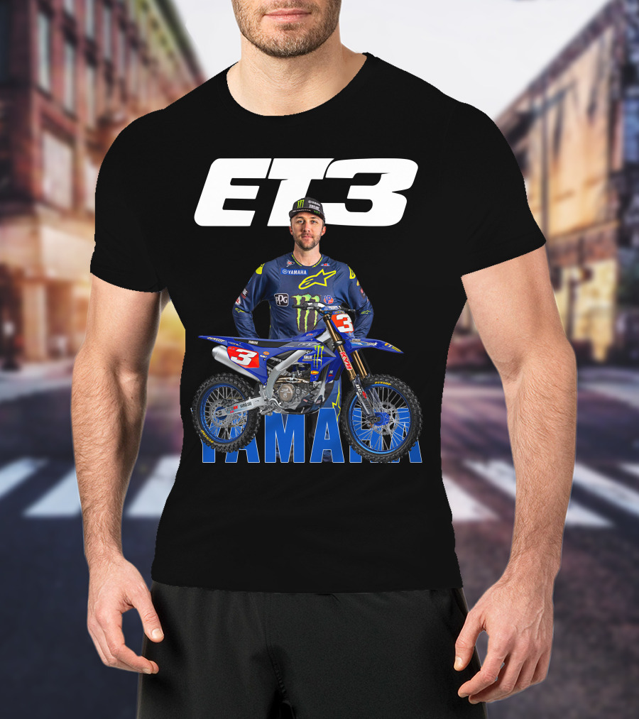Eli Tomac 3 Yamaha Monster Energy Racing Motocross T-Shirt