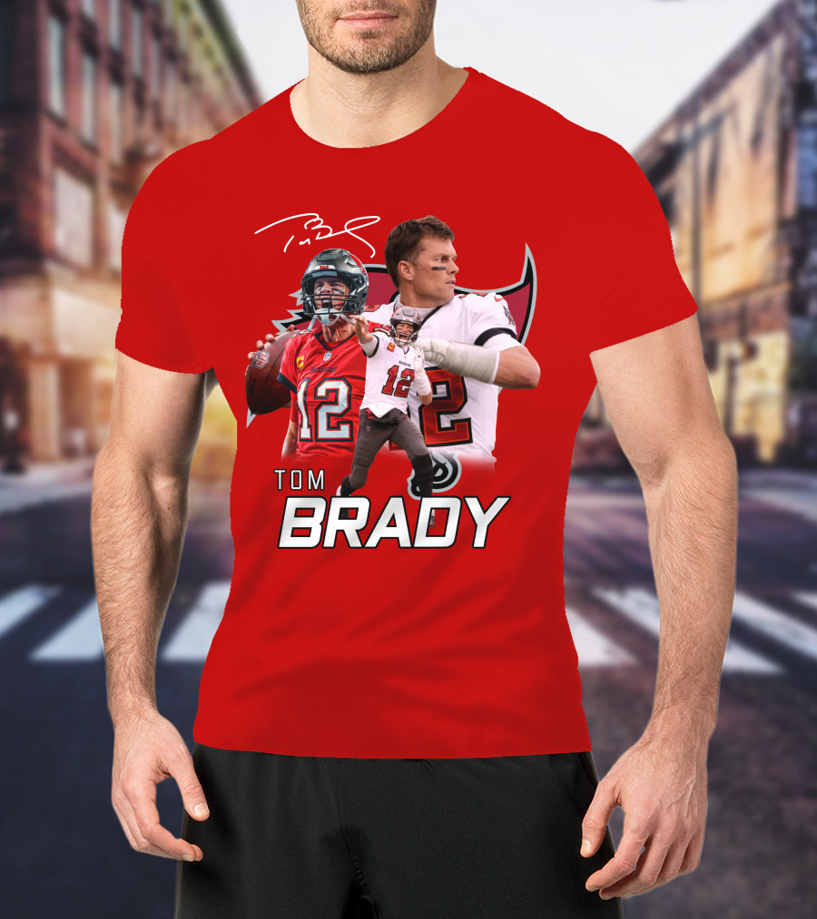 Tom Brady 12 Buccaneers Quarterback T-Shirt