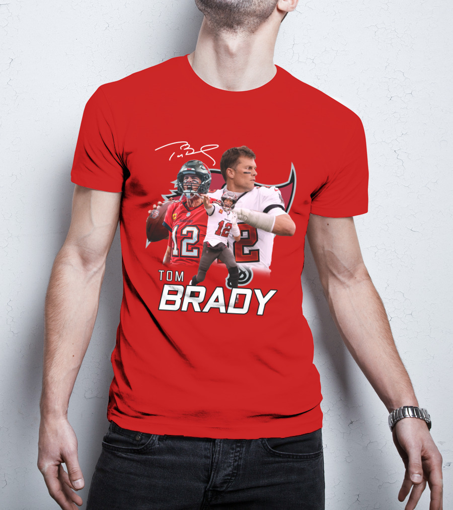 Tom Brady 12 Buccaneers Quarterback T-Shirt
