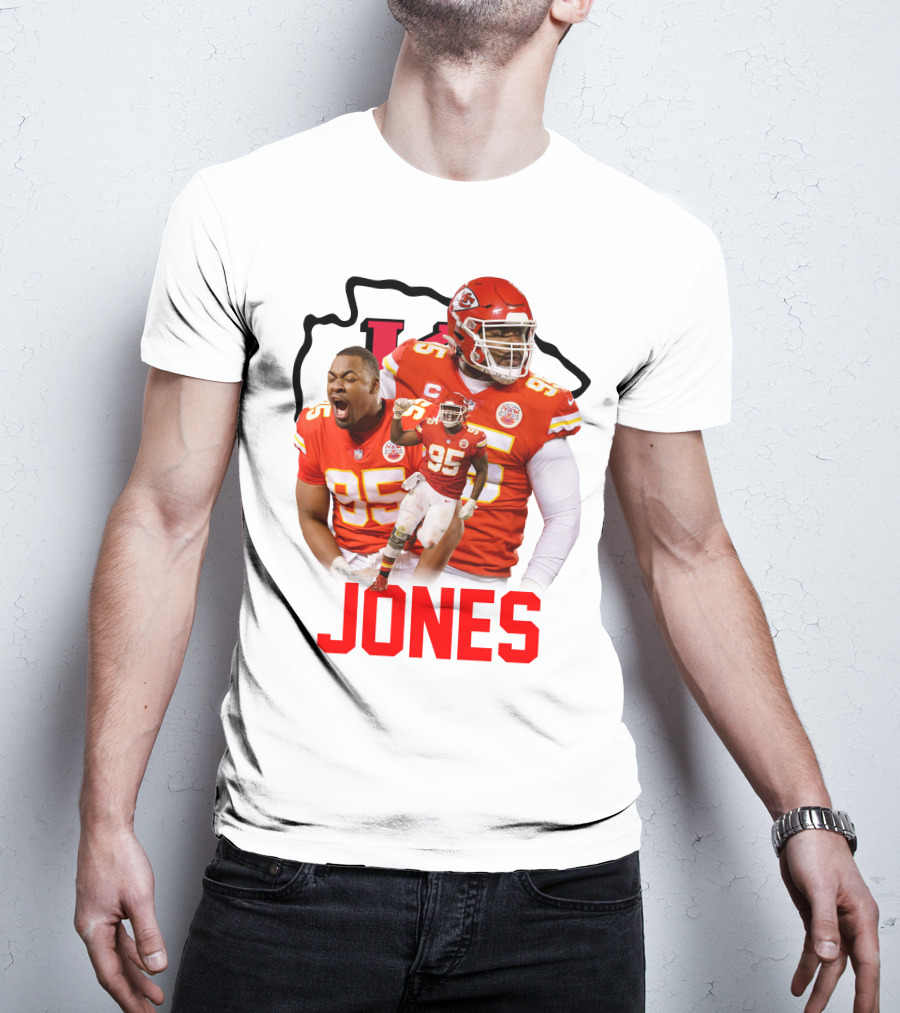 Jones 95 Kansas City Chiefs Football T-Shirt