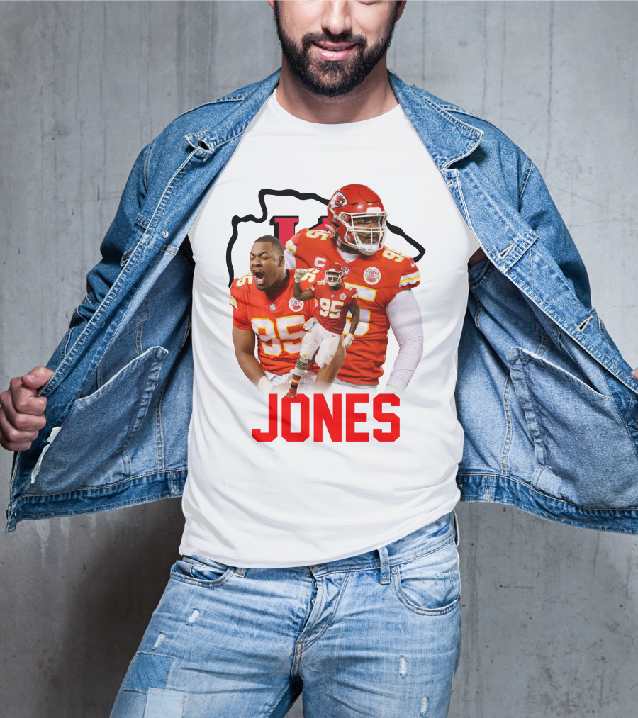 Jones 95 Kansas City Chiefs Football T-Shirt