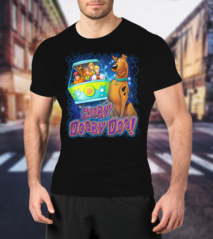 Scooby Dooby Doo Mystery Machine Adventure With The Gang T-Shirt