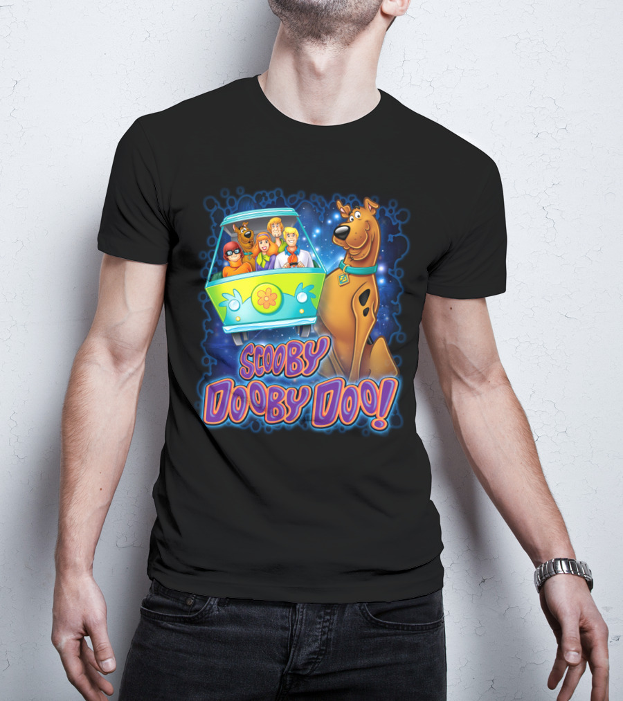Scooby Dooby Doo Mystery Machine Adventure With The Gang T-Shirt