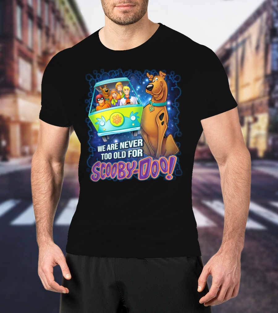 Scooby-Doo Mystery Machine We Are Never Too Old For Adventure T-Shirt