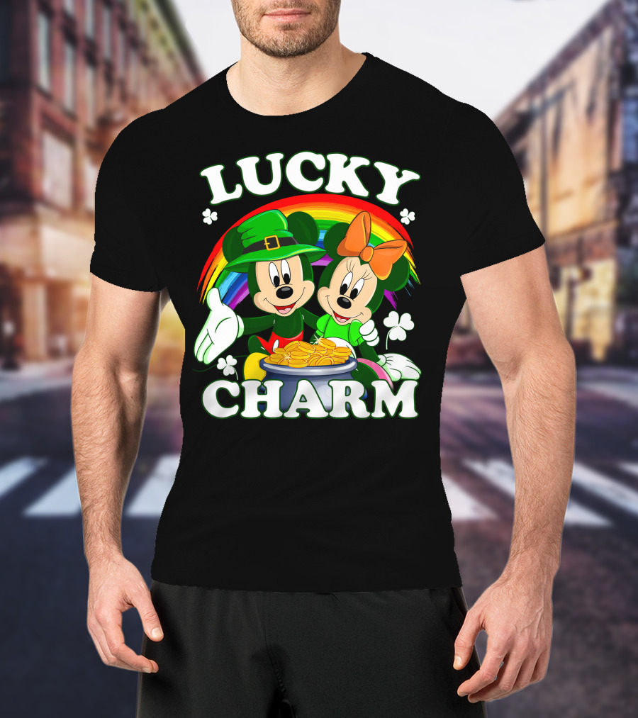 LUCKY CHARM Mickey And Minnie T-Shirt