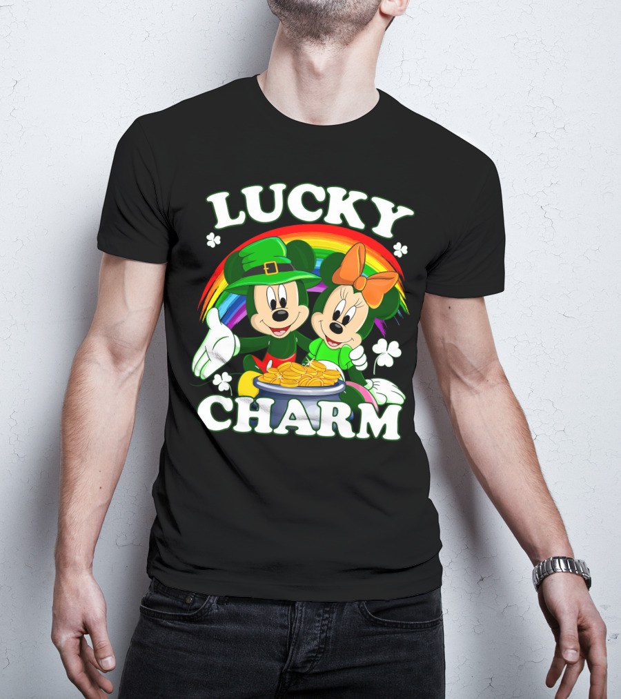 LUCKY CHARM Mickey And Minnie T-Shirt