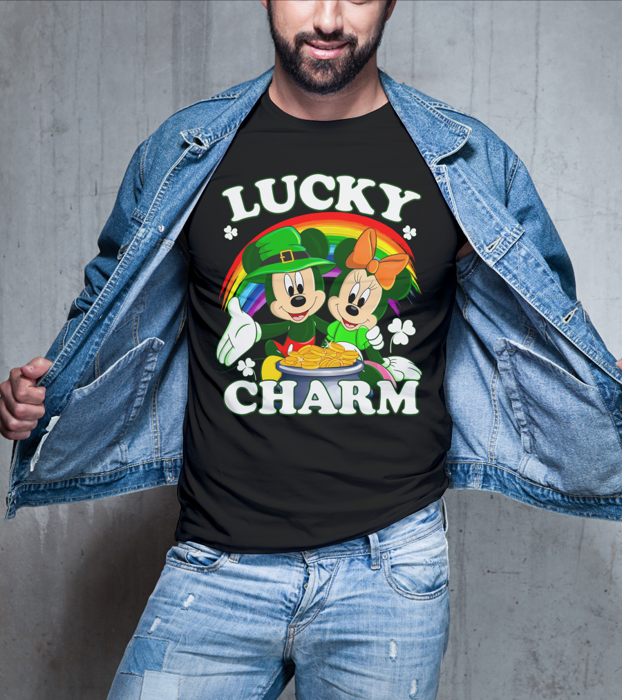 LUCKY CHARM Mickey And Minnie T-Shirt